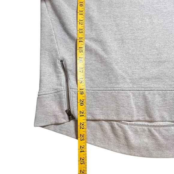 SOLD Athleta Cityscape Sweatshirt Zip Side Details Heathered Gray Size XS - Picture 7 of 8